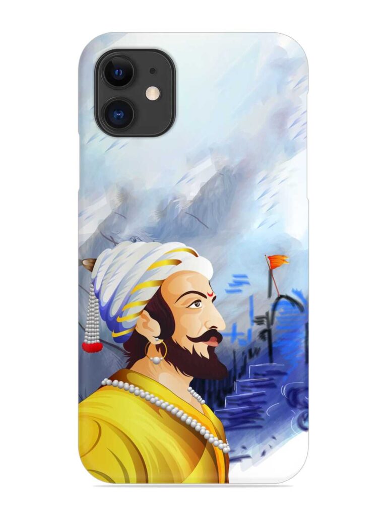 Shivaji Maharaj Color Paint Art Snap Case for Apple Iphone 12 Zapvi