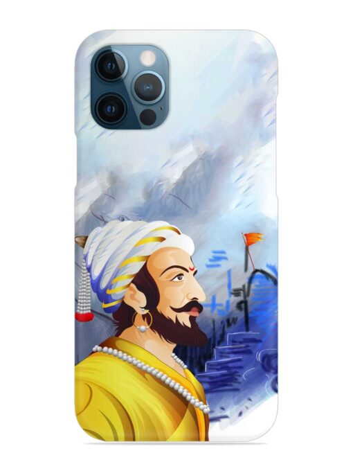 Shivaji Maharaj Color Paint Art Snap Case for Apple Iphone 12 Pro Zapvi