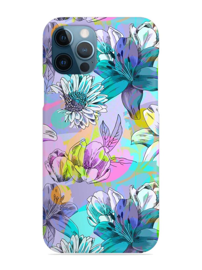 Vector Seamless Abstract Snap Case for Apple Iphone 12 Pro Zapvi