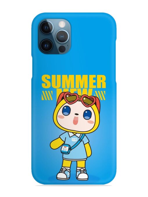 Summer Mew Cartoon Snap Case for Apple Iphone 12 Pro Max Zapvi