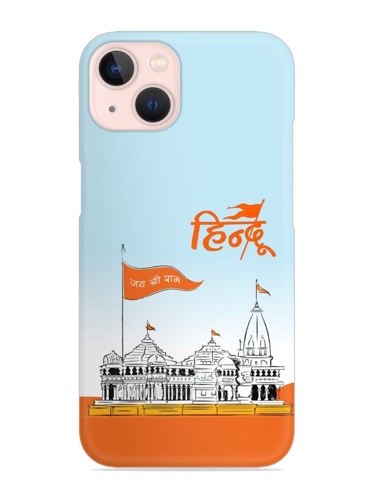 Ram Mandir Hindu Snap Case for Apple Iphone 13 Mini Zapvi