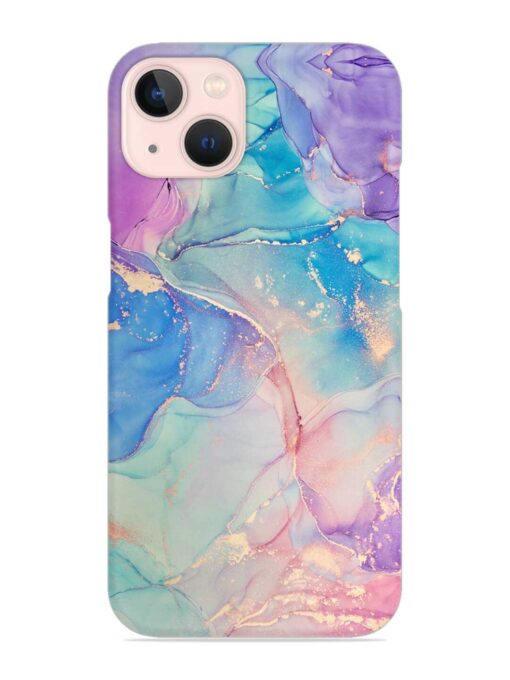 Alcohol Ink Colors Snap Case for Apple Iphone 13 Mini Zapvi