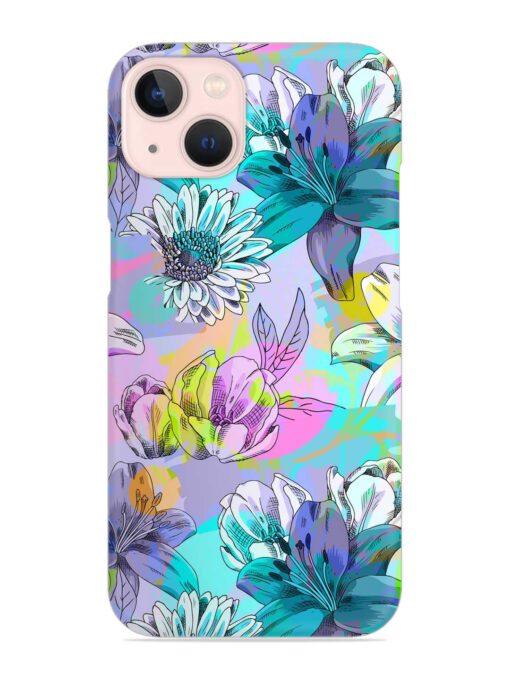 Vector Seamless Abstract Snap Case for Apple Iphone 13 Mini Zapvi