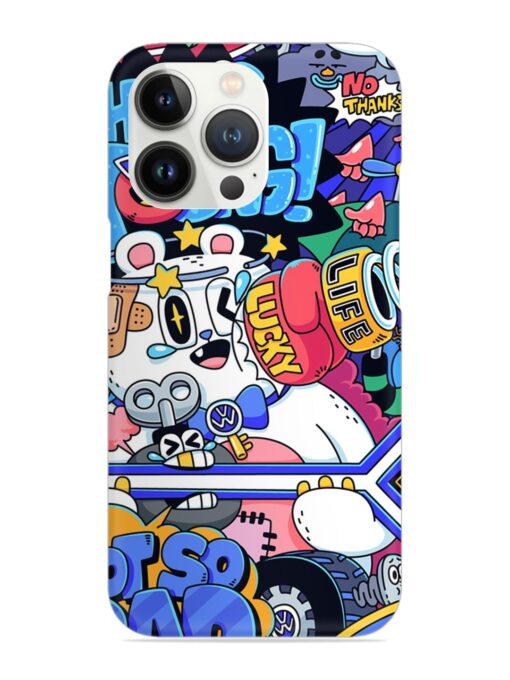 Universal Doodle Snap Case for Apple Iphone 13 Pro Max Zapvi
