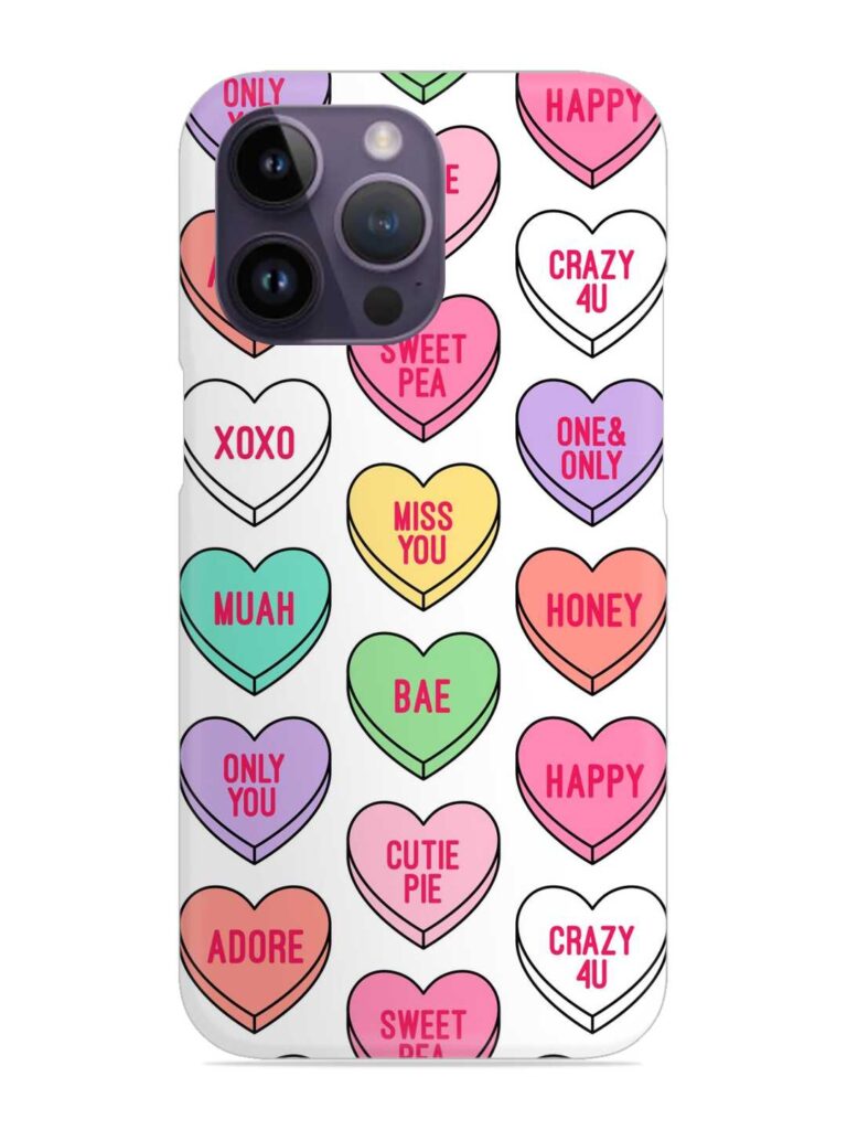 Colorful Heart Candy Snap Case for Apple Iphone 14 Pro Max Zapvi