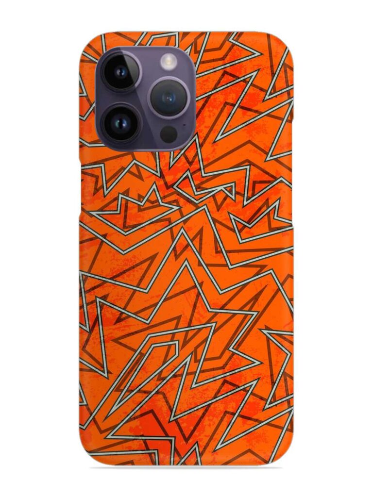 Abstract Orange Retro Snap Case for Apple Iphone 14 Pro Max Zapvi