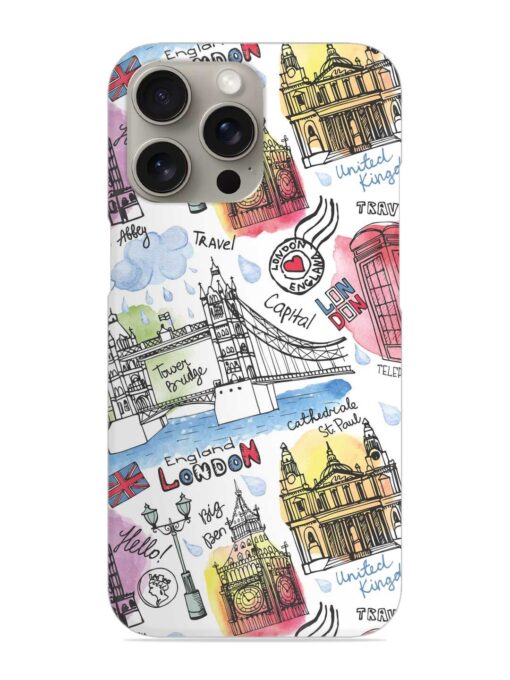 Vector London Landmark Snap Case for Apple Iphone 15 Pro Zapvi