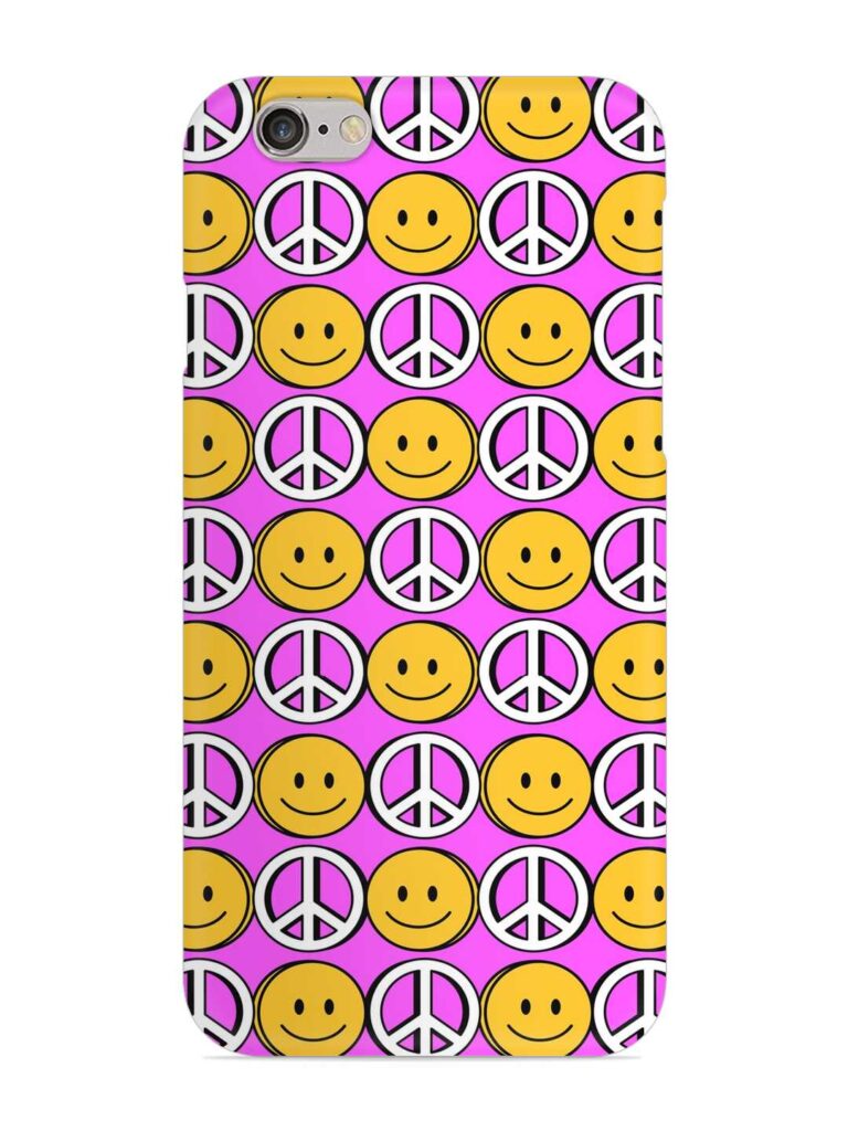 Smiley Face Peace Snap Case for Apple Iphone 6 Zapvi