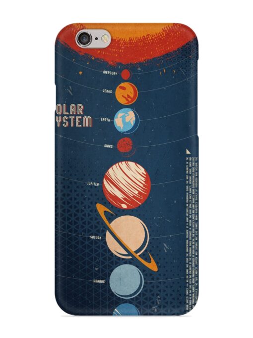 Solar System Vector Snap Case for Apple Iphone 6 Zapvi