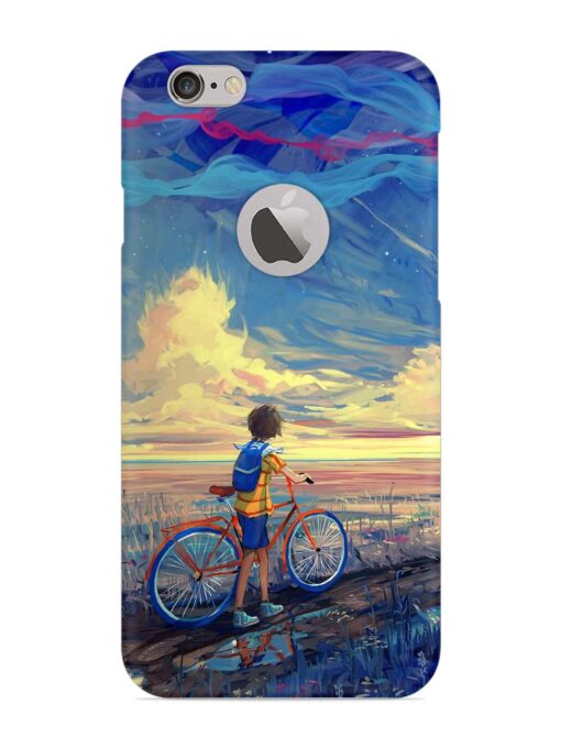 Bicycle Art Snap Case for Apple iPhone 6 (Logo Cut) Zapvi