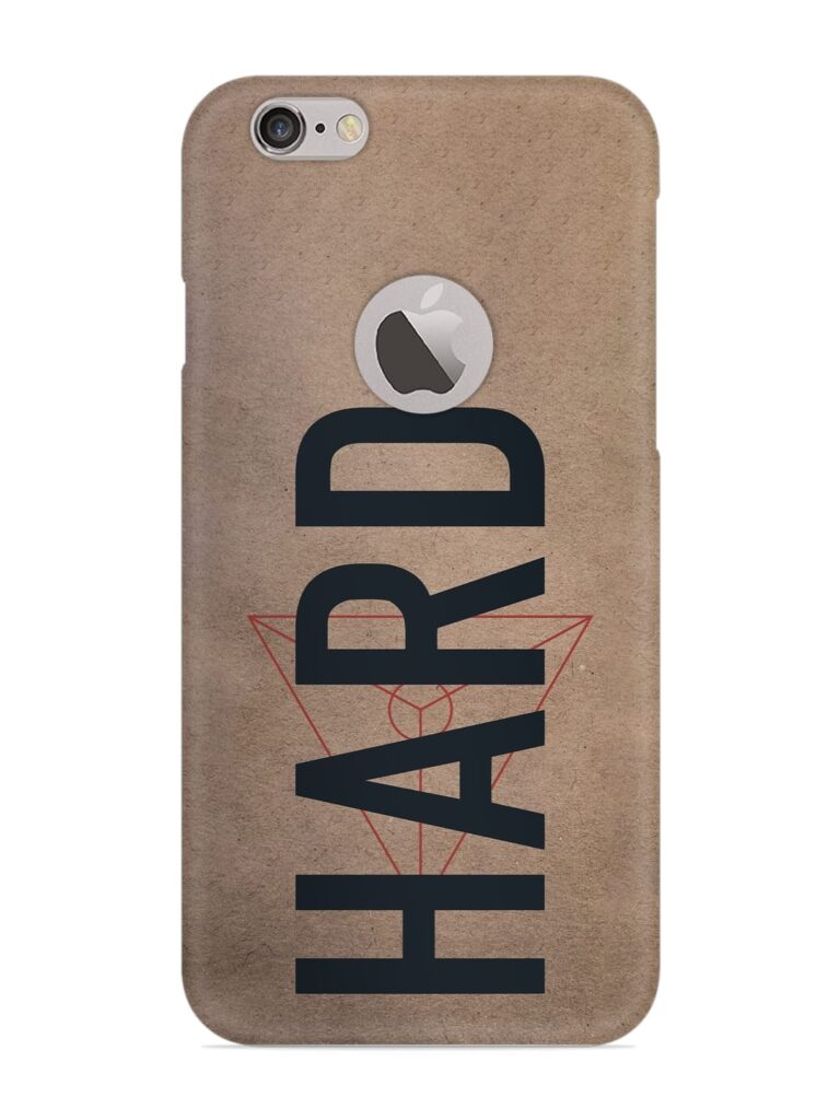 Hard Typo Snap Case for Apple iPhone 6 (Logo Cut) Zapvi
