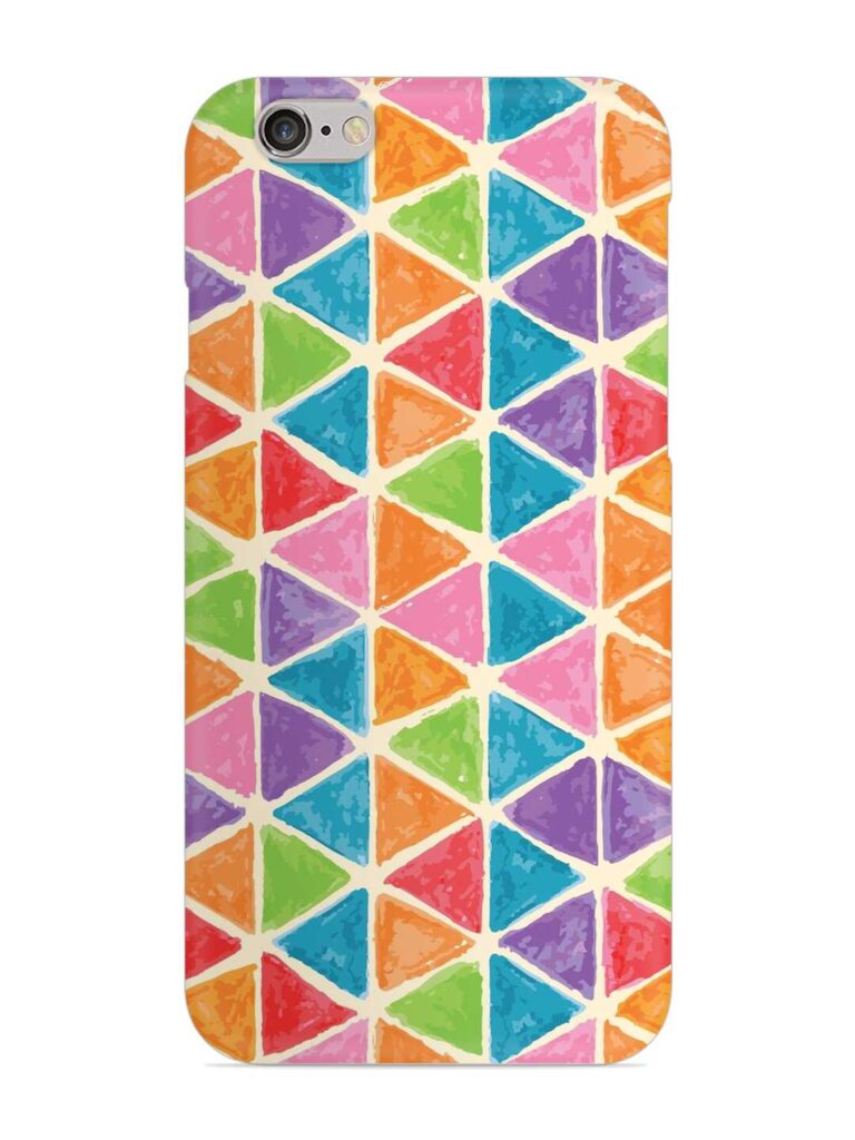 Seamless Colorful Isometric Snap Case for Apple Iphone 6s Zapvi