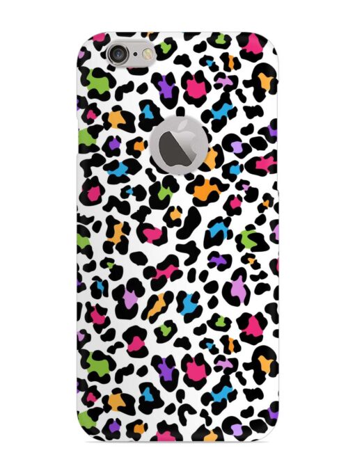 Seamless Leopard Pattern Snap Case for Apple iPhone 6s (Logo Cut) Zapvi