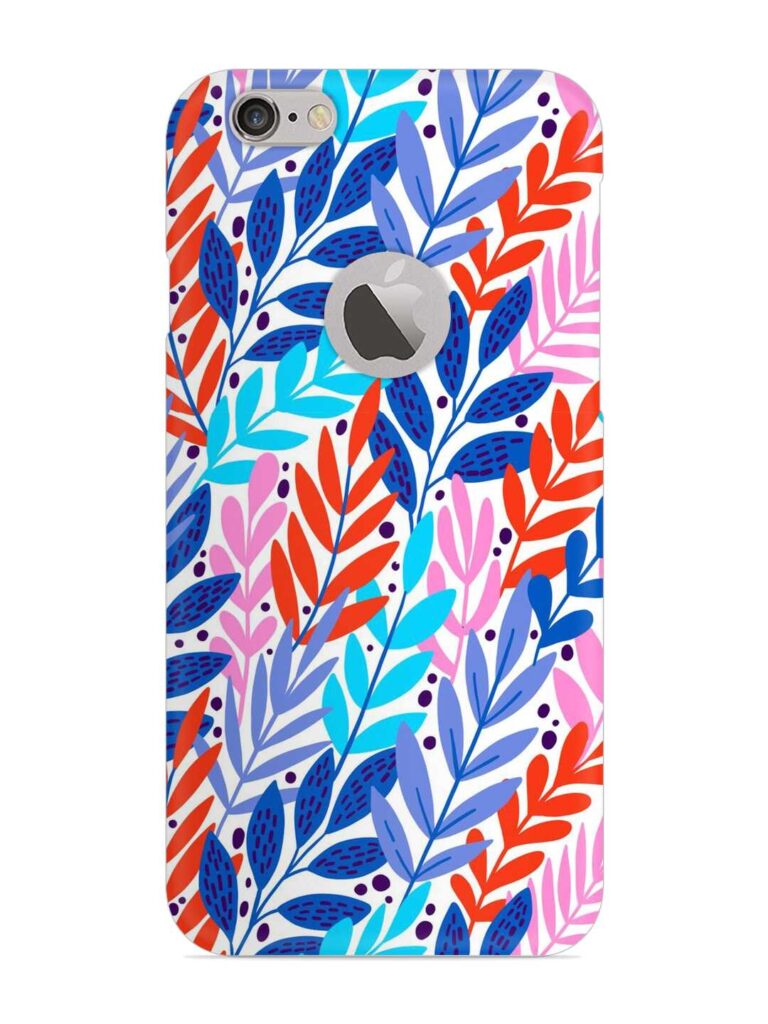 Bright Floral Tropical Snap Case for Apple iPhone 6s (Logo Cut) Zapvi