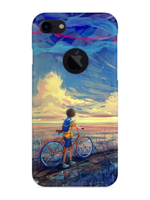 Bicycle Art Snap Case for Apple iPhone 7 (Logo Cut) Zapvi