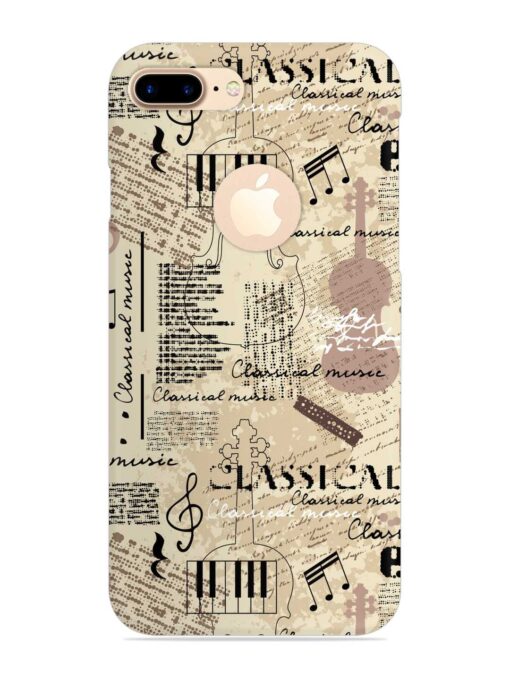 Classical Music Lpattern Snap Case for Apple iPhone 7 Plus (Logo Cut) Zapvi