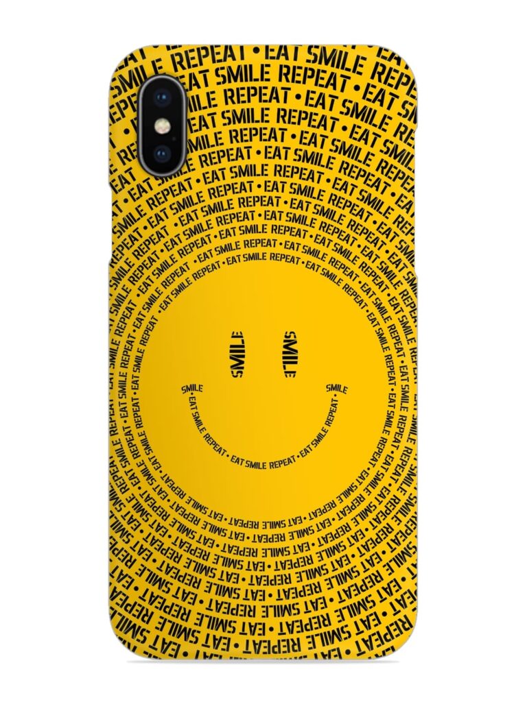 Smiley Snap Case for Apple Iphone X Zapvi