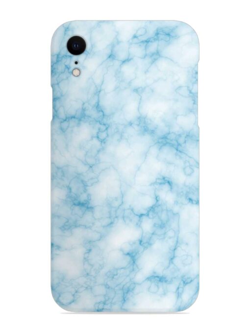 Blue White Natural Marble Snap Case for Apple Iphone XR Zapvi
