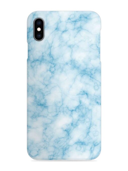 Blue White Natural Marble Snap Case for Apple Iphone XS Max Zapvi