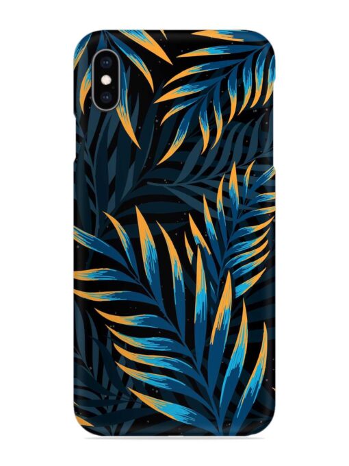 Abstract Leaf Art Snap Case for Apple Iphone XS Max Zapvi