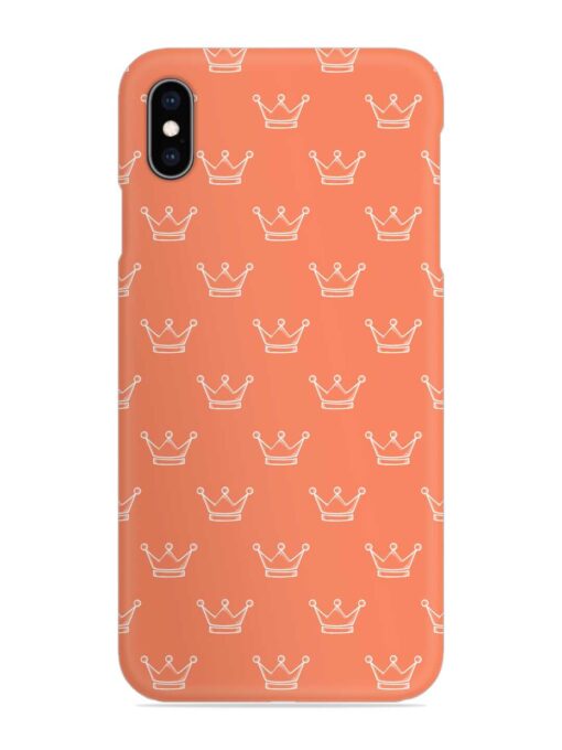 Hand Drawn Crown Snap Case for Apple Iphone XS Max Zapvi