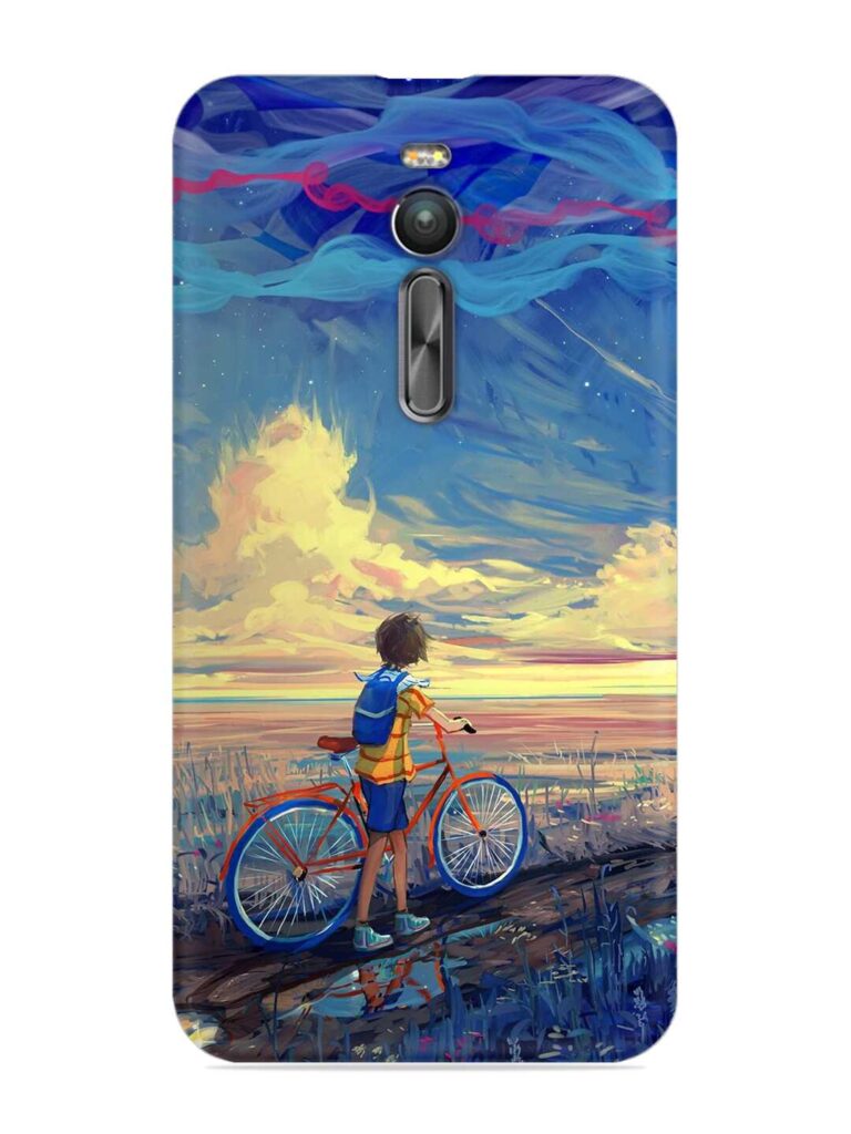 Bicycle Art Snap Case for Asus ZenFone 2 Zapvi