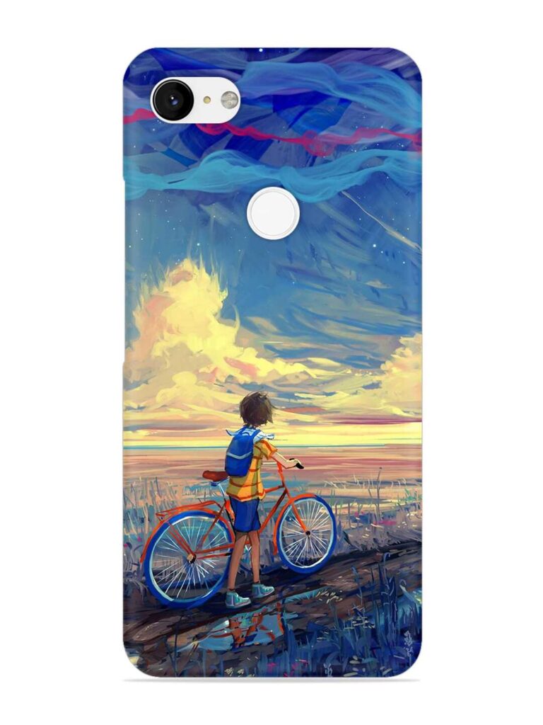 Bicycle Art Snap Case for Google Pixel 3 XL Zapvi