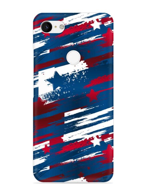 Abstract Seamless Usa Snap Case for Google Pixel 3 XL Zapvi