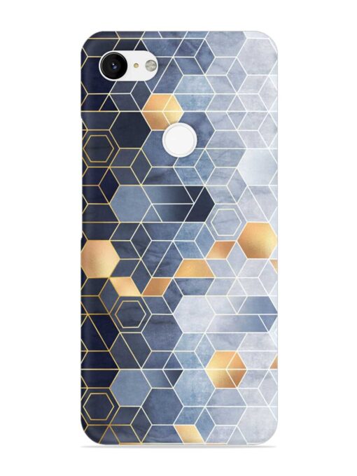 Geometric Abstraction Hexagons Snap Case for Google Pixel 3 XL Zapvi