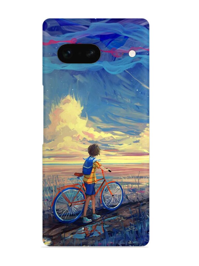 Bicycle Art Snap Case for Google Pixel 7 Zapvi
