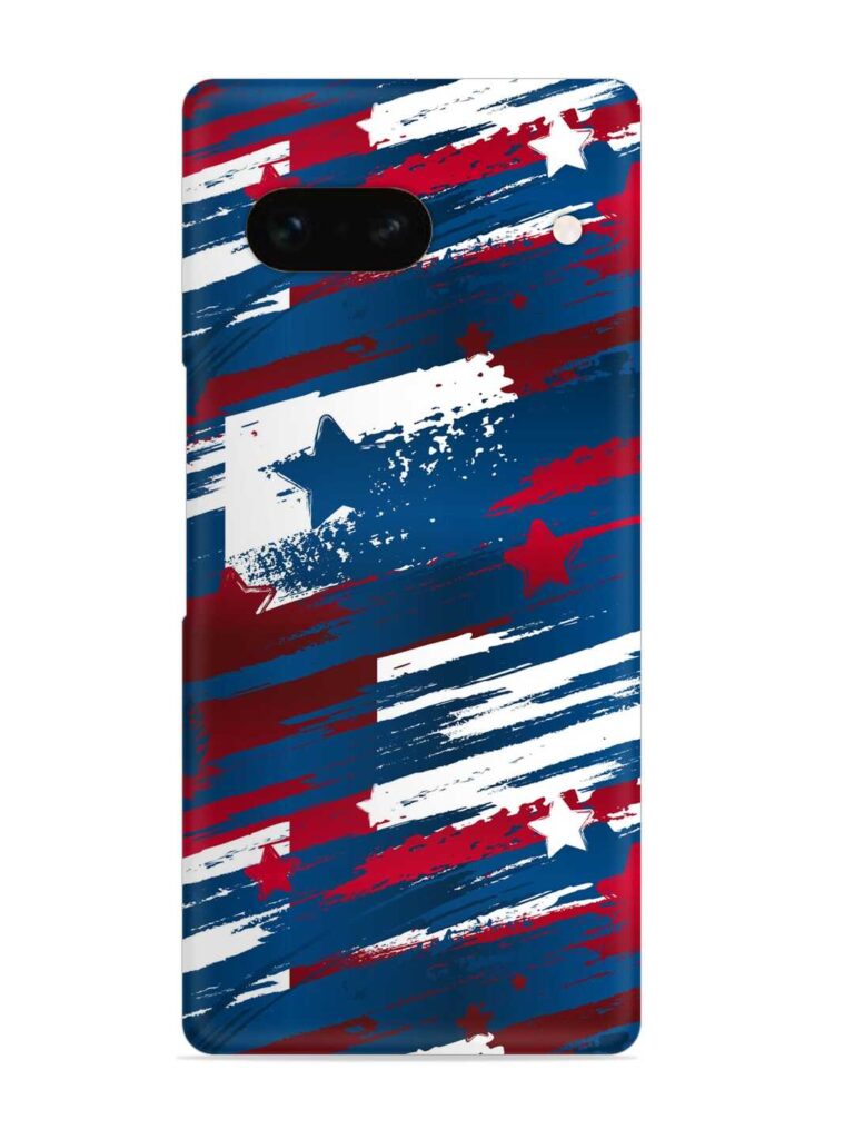 Abstract Seamless Usa Snap Case for Google Pixel 7A Zapvi