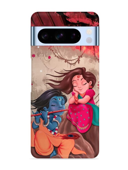 Radhe Krishna Water Art Snap Case for Google Pixel 8 Pro Zapvi