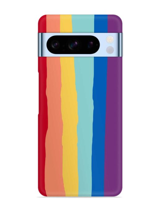 Rainbow Genuine Liquid Snap Case for Google Pixel 8 Pro Zapvi