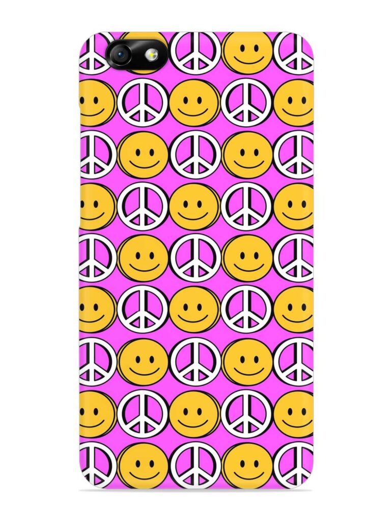 Smiley Face Peace Snap Case for Honor 4X Zapvi