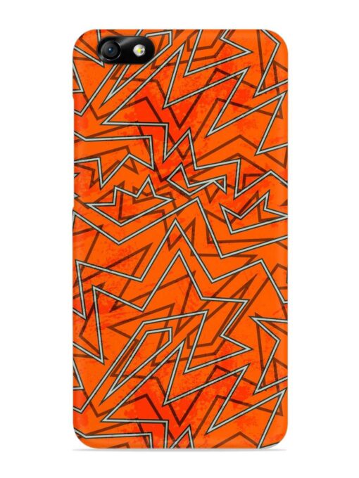 Abstract Orange Retro Snap Case for Honor 4X Zapvi