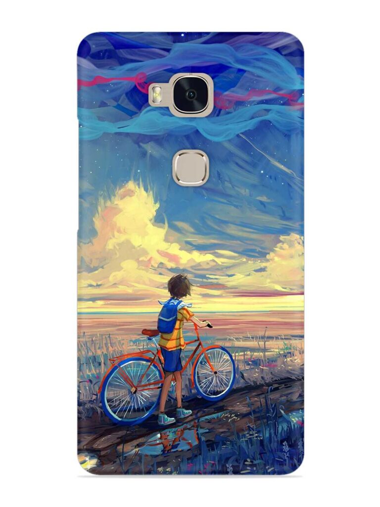 Bicycle Art Snap Case for Honor 5X Zapvi