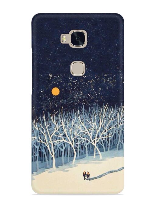 Full Moon Snowshoe Tour Snap Case for Honor 5X Zapvi