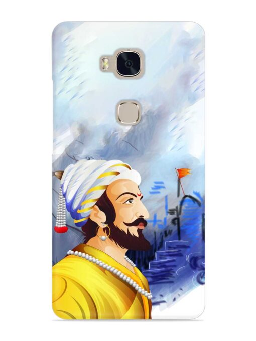 Shivaji Maharaj Color Paint Art Snap Case for Honor 5X Zapvi