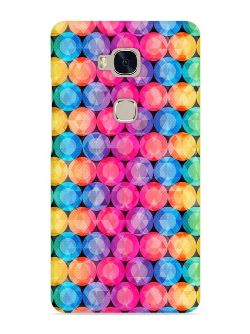 Circle Rainbow Seamless Snap Case for Honor 5X Zapvi