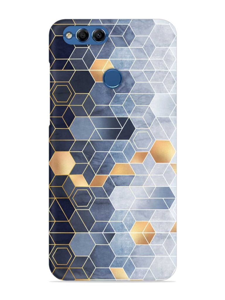 Geometric Abstraction Hexagons Snap Case for Honor 7X Zapvi