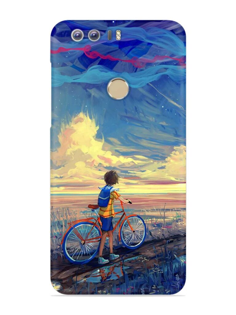 Bicycle Art Snap Case for Honor 8 Zapvi