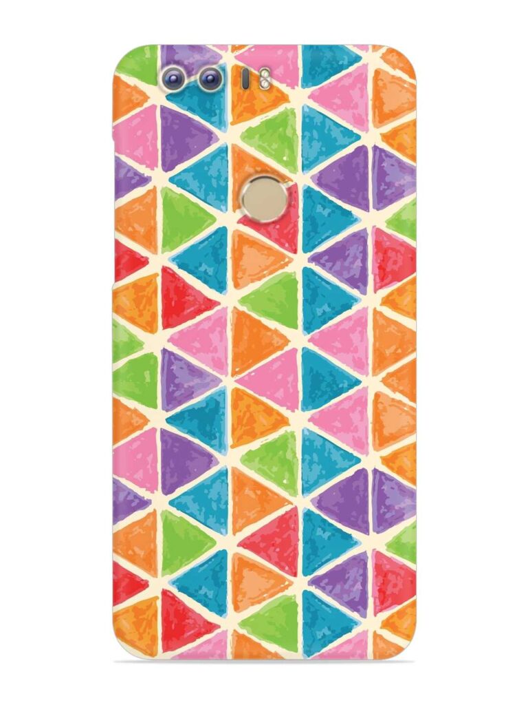 Seamless Colorful Isometric Snap Case for Honor 8 Zapvi