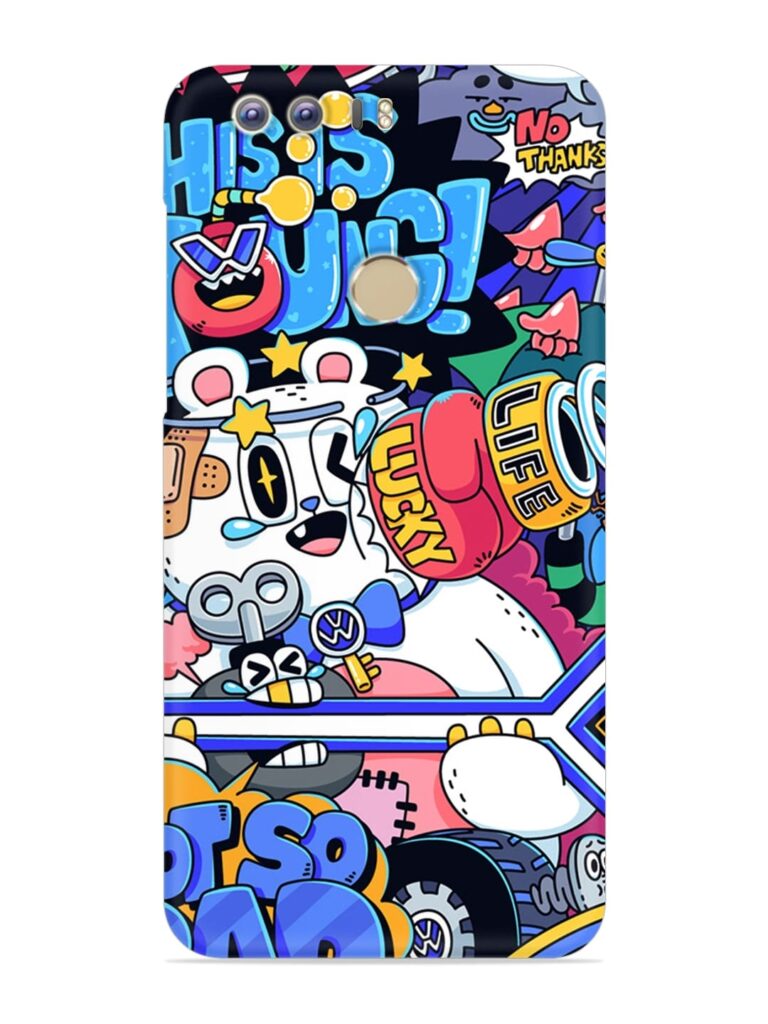 Universal Doodle Snap Case for Honor 8 Zapvi