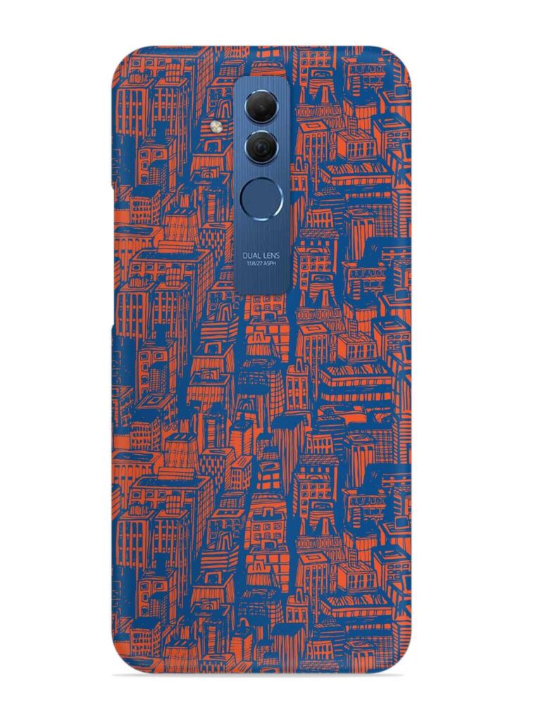 Hand Drawn Seamless Snap Case for Honor Mate 20 Lite Zapvi