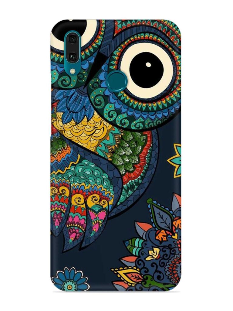Owl Vector Art Snap Case for Honor Y9 (2019) Zapvi