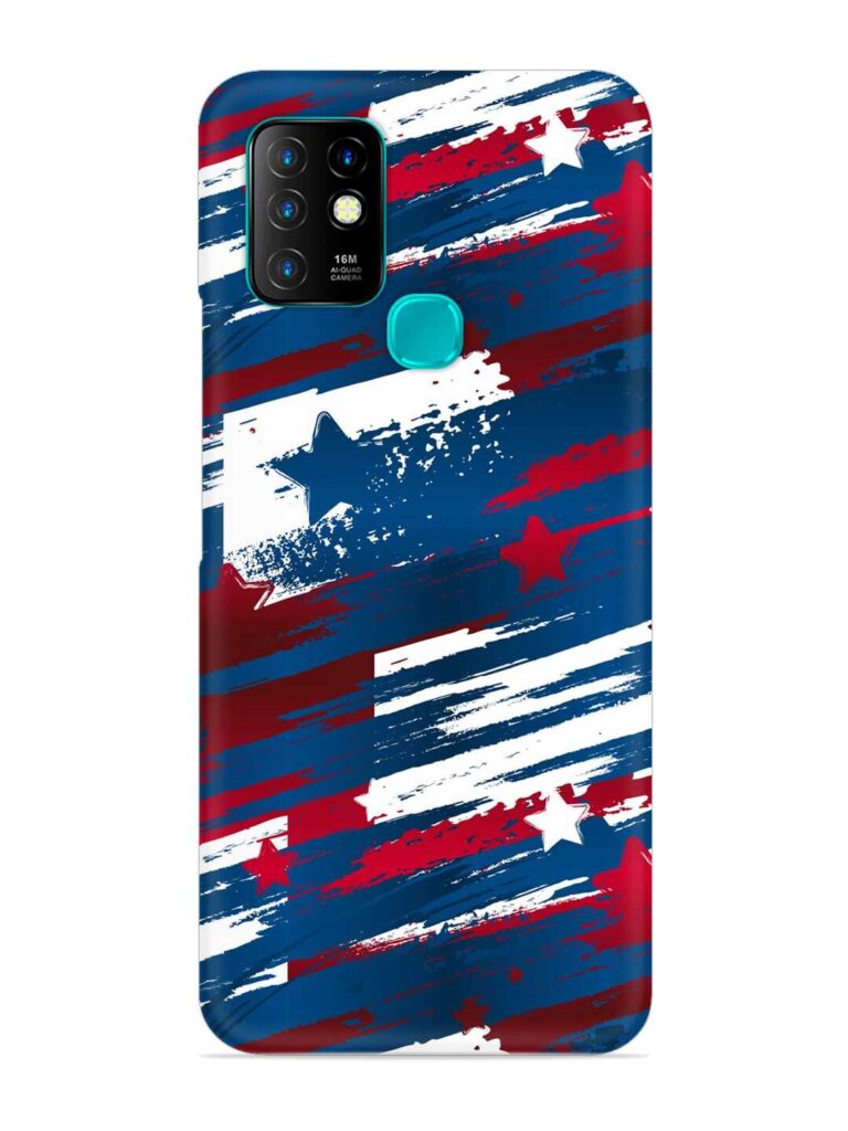 Abstract Seamless Usa Snap Case for Infinix Hot 10 Zapvi