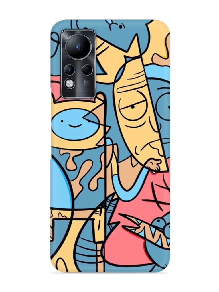 Silly Face Doodle Snap Case for Infinix Note 11 Zapvi