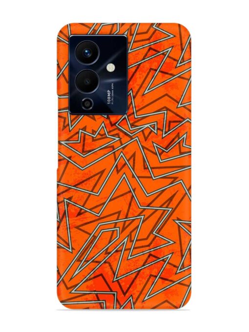 Abstract Orange Retro Snap Case for Infinix Note 12 Pro (5G) Zapvi