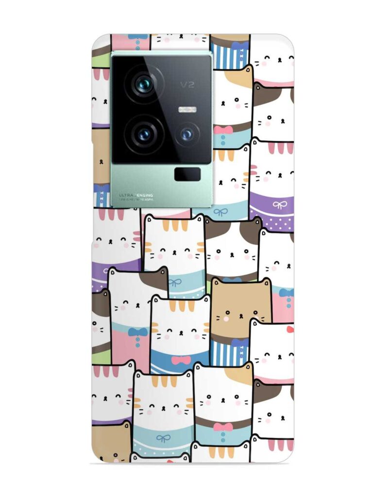 Cute Adorable Cat Snap Case for iQOO 11 (5G) Zapvi