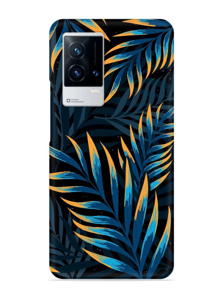 Abstract Leaf Art Snap Case for iQOO 9 (5G) Zapvi